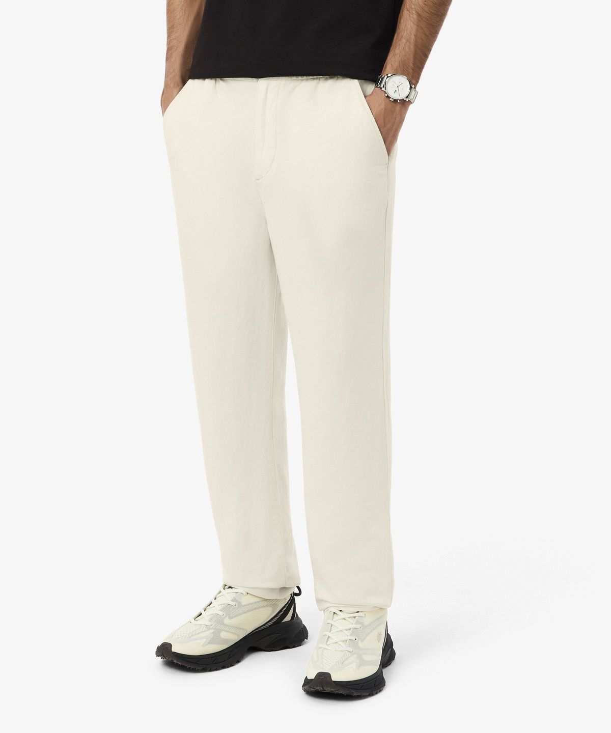 라코스테(LACOSTE) 남성 린넨 혼방 밴딩 치노 HH7197-56G 056