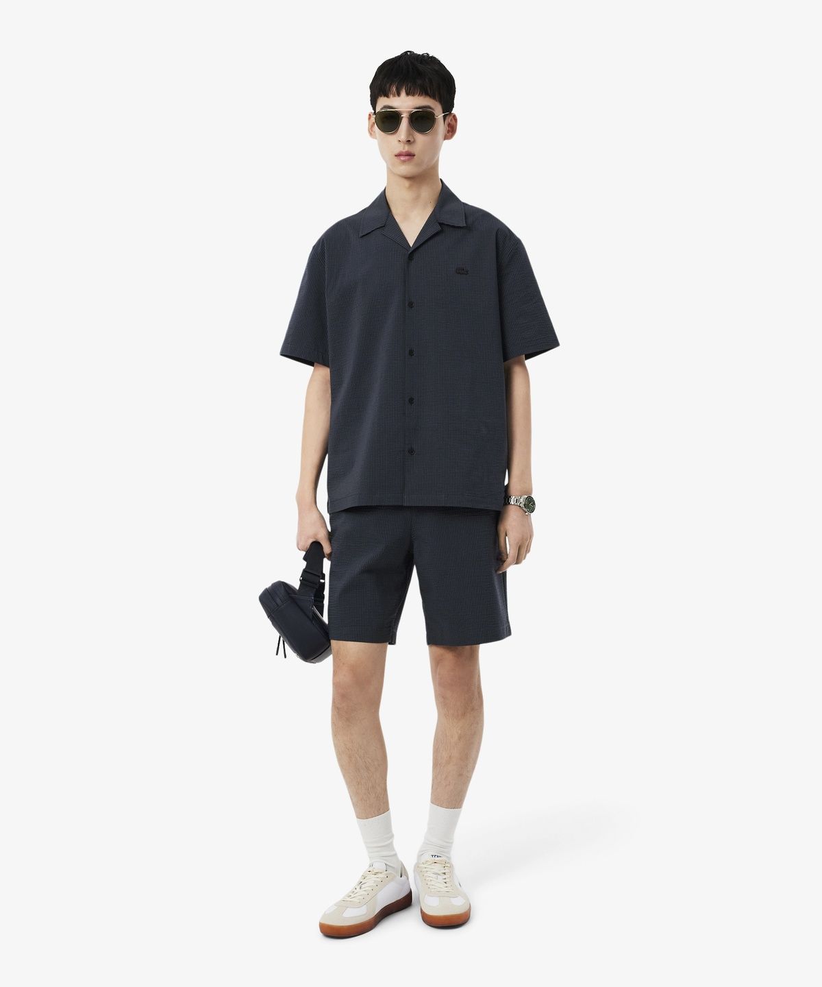 라코스테(LACOSTE) 남성 와플 소재 쇼츠 GH1977-56G 4CI
