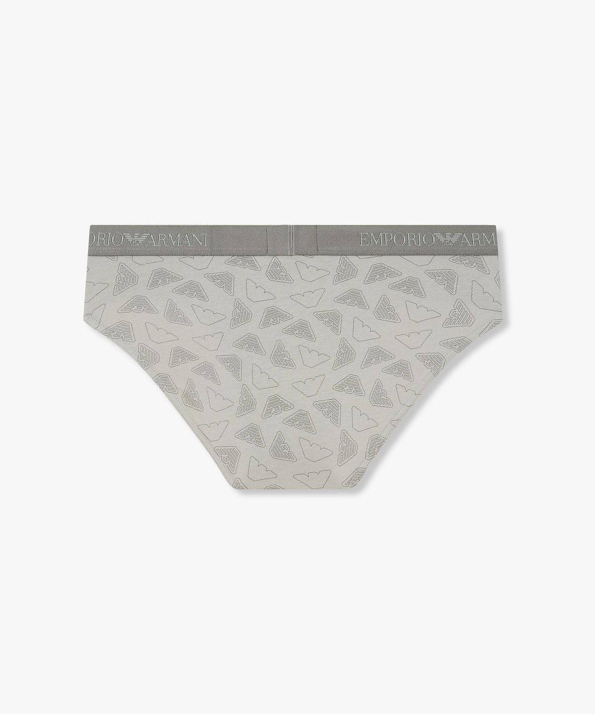 엠포리오 아르마니 언더웨어(EMPORIO ARMANI UNDERWEAR) 남성 아웃라인 로고 패턴 브리프_그레이 08M6111309
