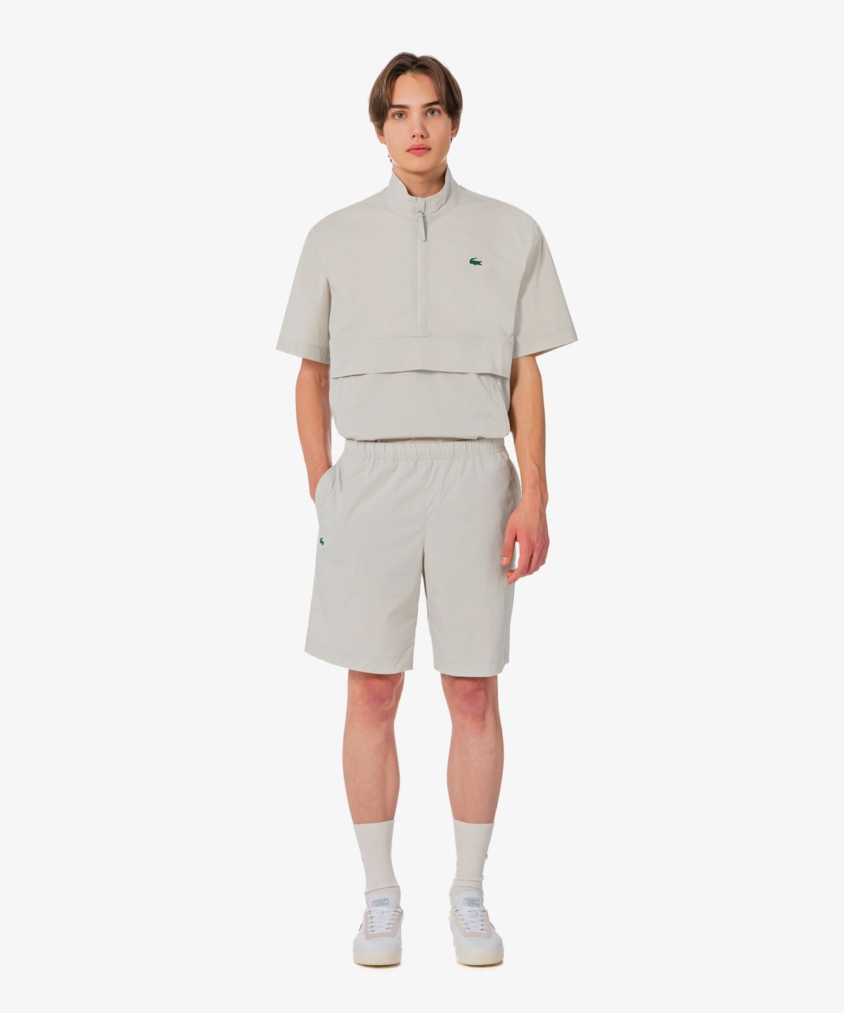 라코스테(LACOSTE) 남성 스트레치 우븐 셋업 쇼츠 GH334E-56G 02S