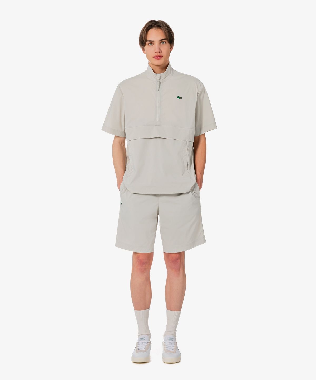 라코스테(LACOSTE) 남성 스트레치 우븐 셋업 쇼츠 GH334E-56G 02S