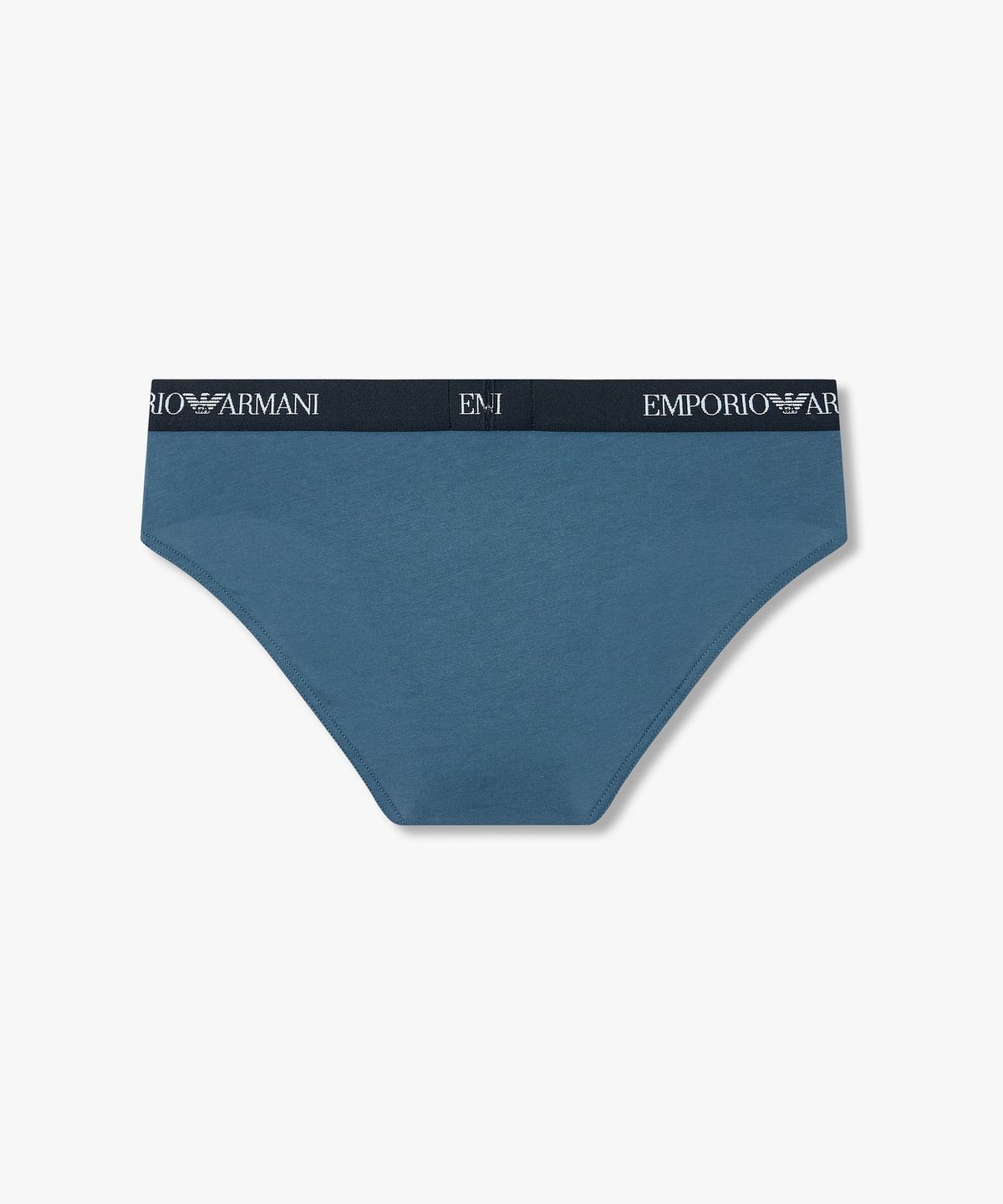 엠포리오 아르마니 언더웨어(EMPORIO ARMANI UNDERWEAR) 남성 배색 로고 밴딩 브리프_아쿠아스모크 08M6111304