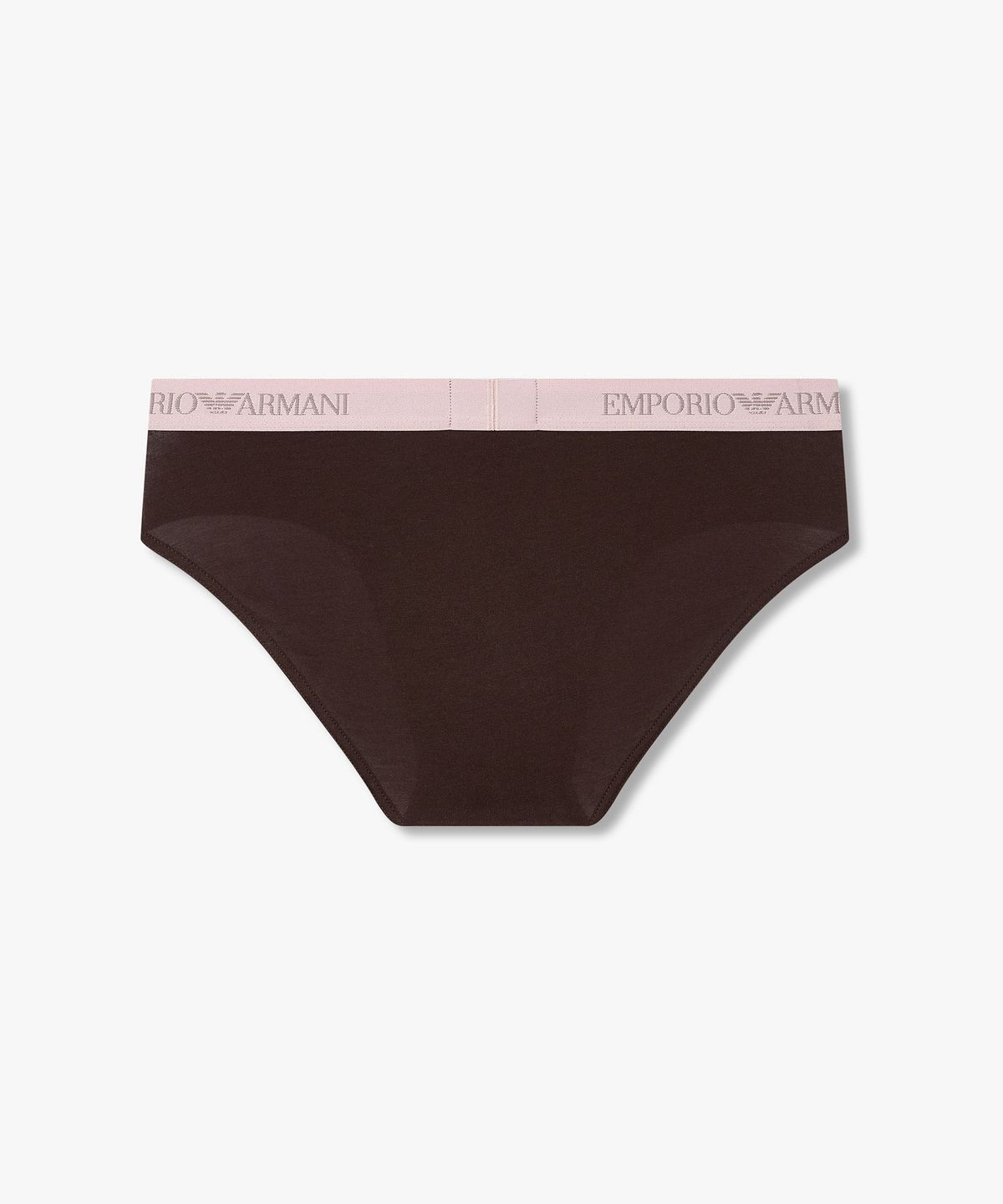 엠포리오 아르마니 언더웨어(EMPORIO ARMANI UNDERWEAR) 남성 자카드 로고 배색 밴딩 브리프_브라운 08M6111302