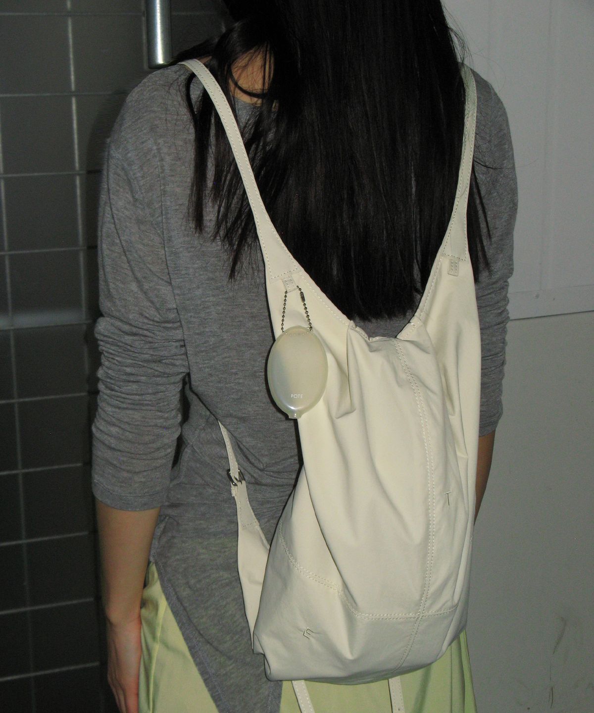 포테(POTE) [7차리오더:바로출고] 0014 3-Way Flow Bag_Cream