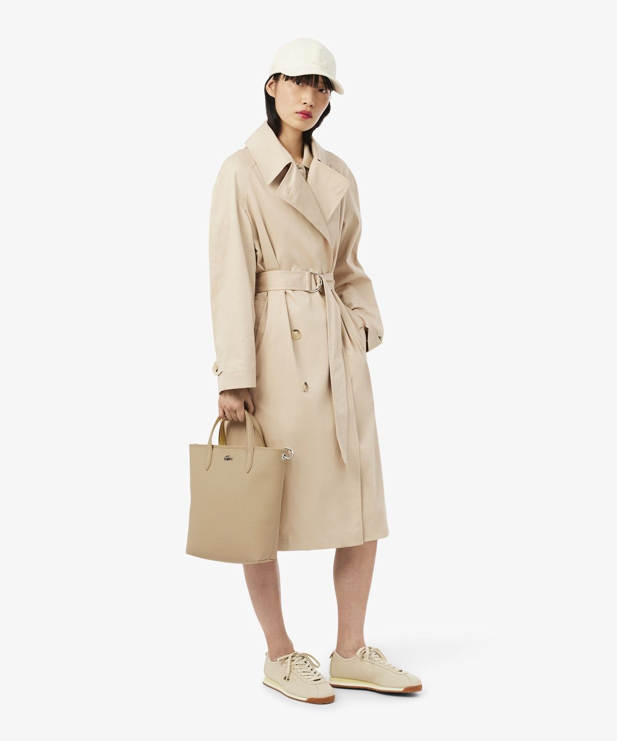 라코스테(LACOSTE) 여성 안나 탑지퍼 세로형 크로스백 NF4929A56G T36