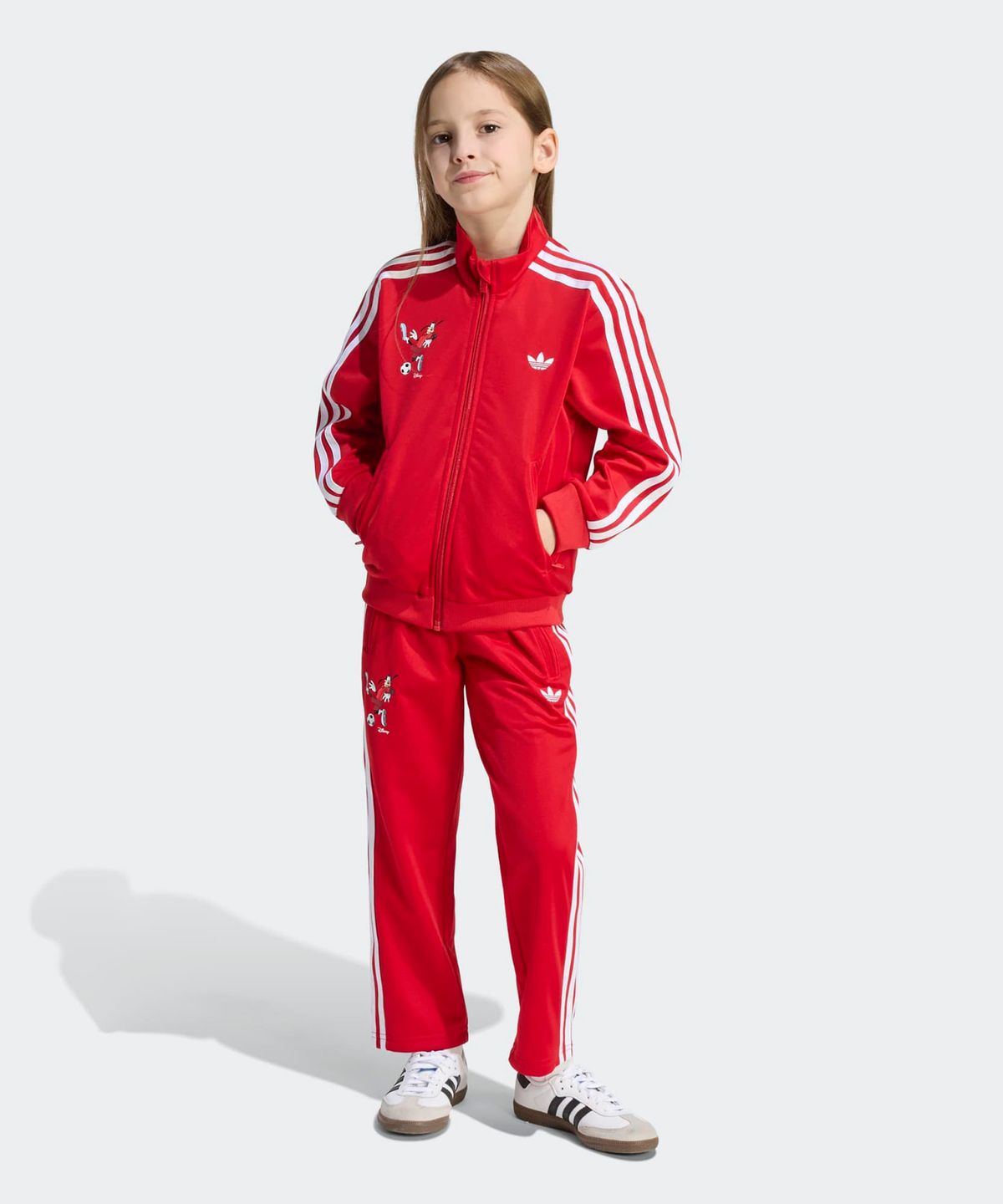 아디다스 키즈(ADIDAS KIDS) 아디다스 X 디즈니 파이어버드 트랙 수트 키즈 - 레드 / KE3880