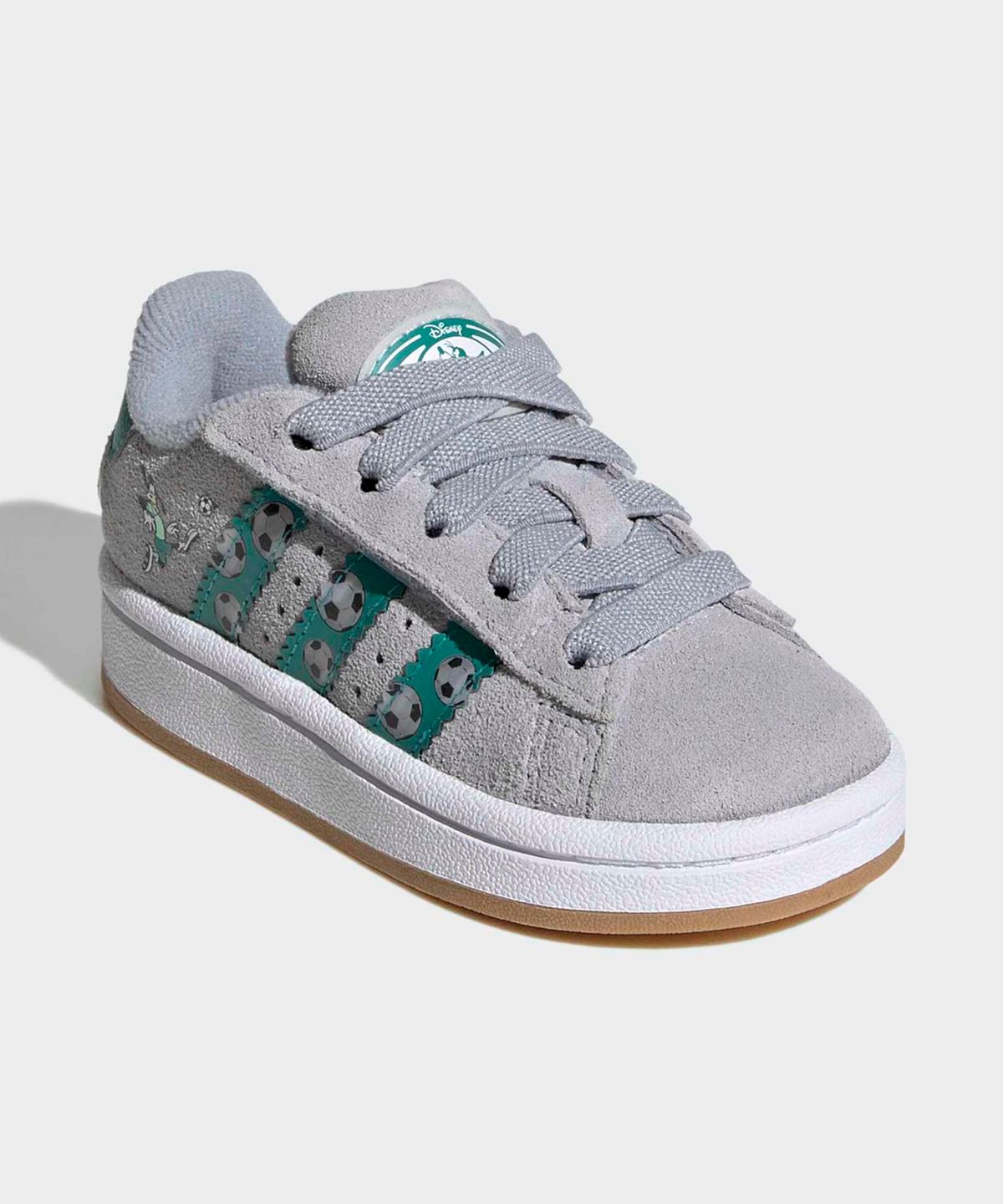 아디다스 키즈(ADIDAS KIDS) 아디다스 X 디즈니 캠퍼스 00s LED 라이트 컴포트 클로저 엘라스틱 레이스 인펀트 - 할로실버 / IH6399
