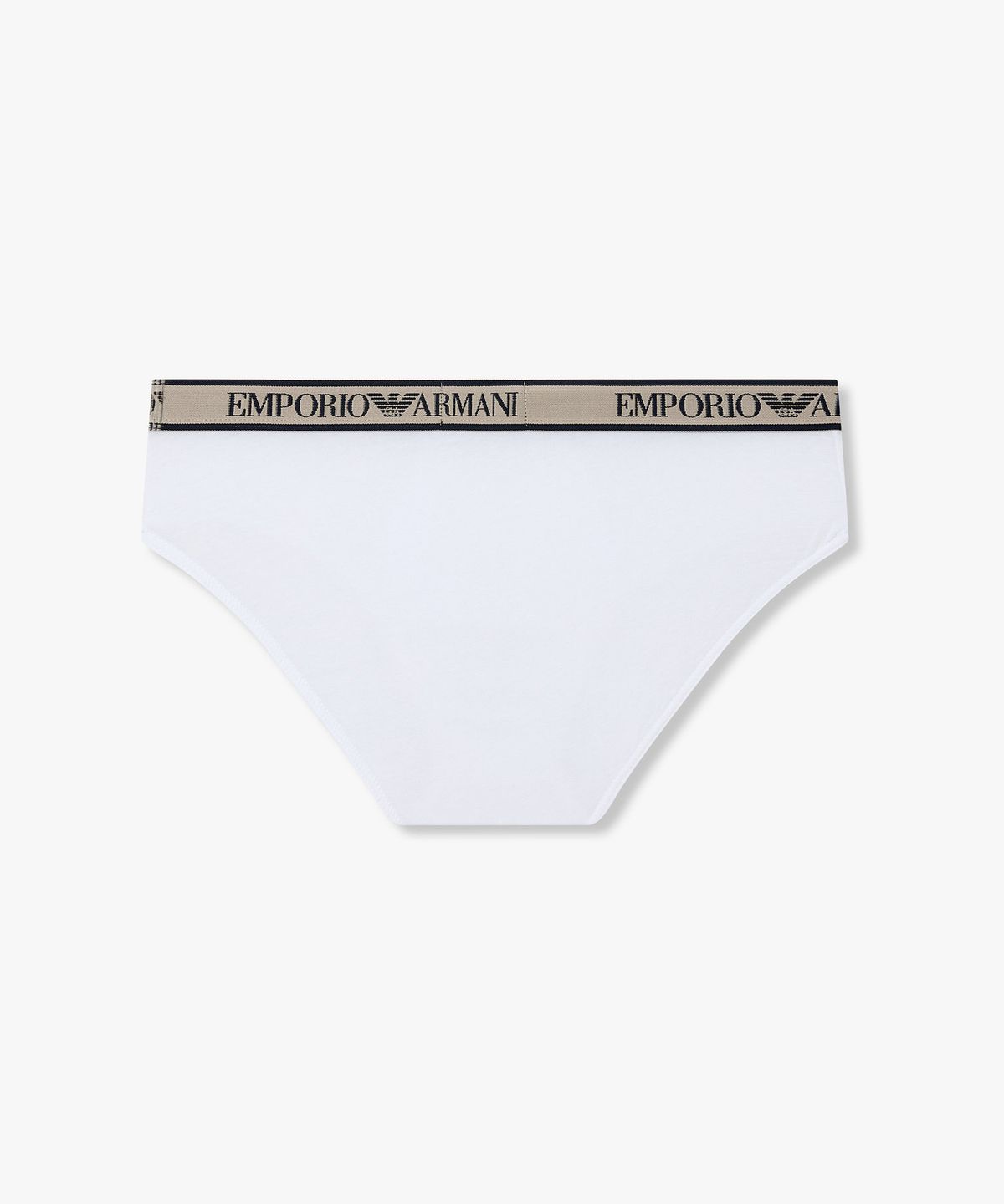 엠포리오 아르마니 언더웨어(EMPORIO ARMANI UNDERWEAR) 남성 라인 트림 배색 로고 프리프_화이트 08M6111314
