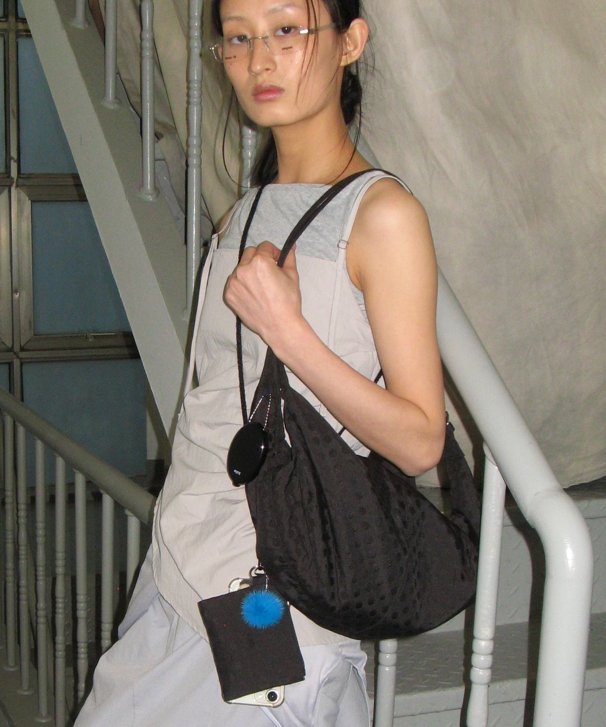 포테(POTE) 0014 3-Way Flow Bag_Dot Black