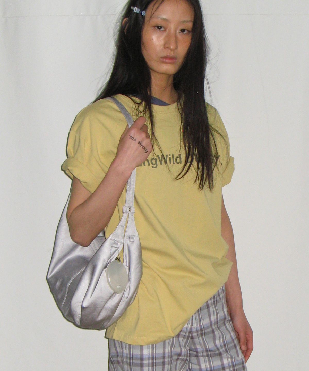 포테(POTE) [7차리오더:바로출고] 0014 3-Way Flow Bag_Silver