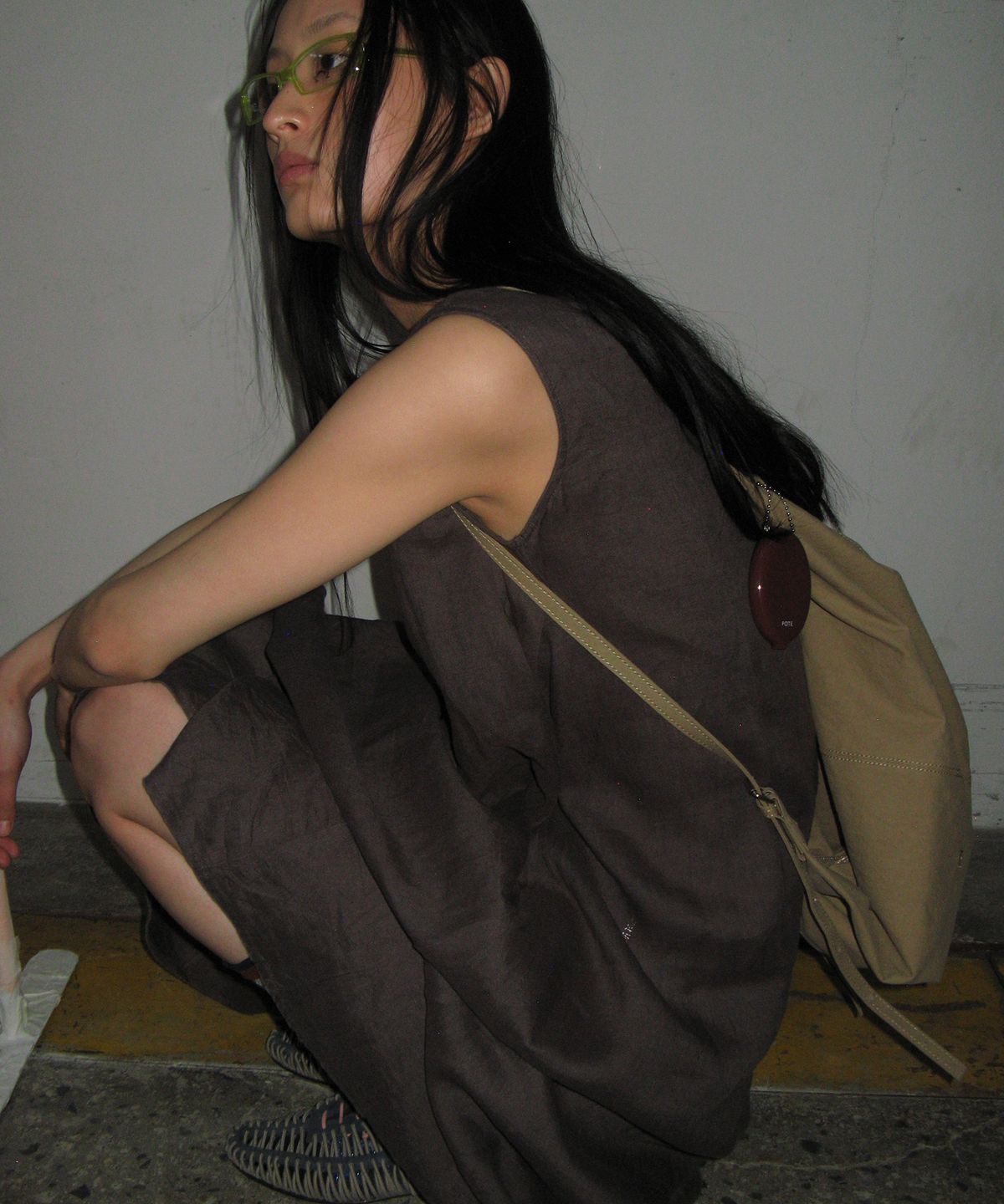 포테(POTE) 0014 3-Way Flow Bag_Vintage Tan