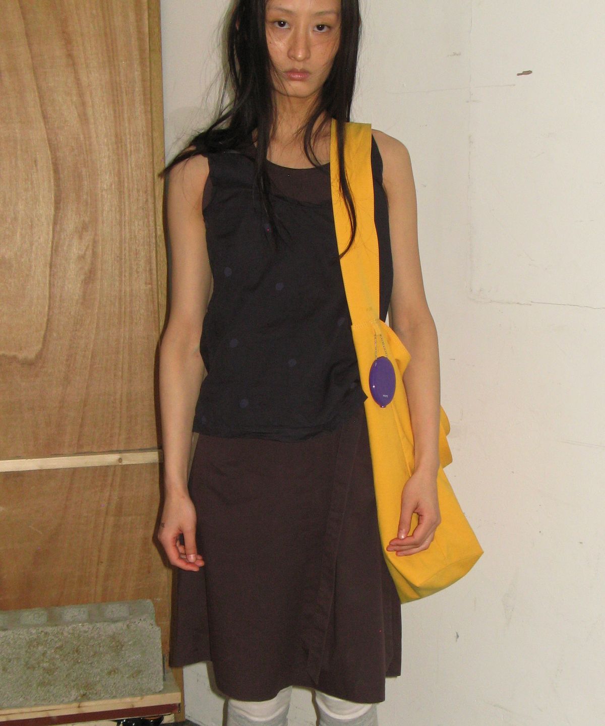 포테(POTE) 0015 3-Way Cross Bag_Tangerine