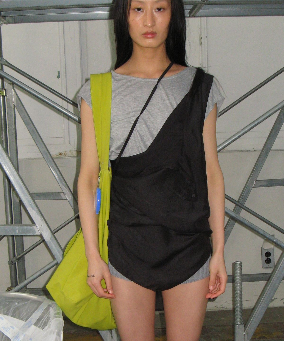 포테(POTE) [4차리오더:바로출고] 0015 3-Way Cross Bag_Vintage Lime