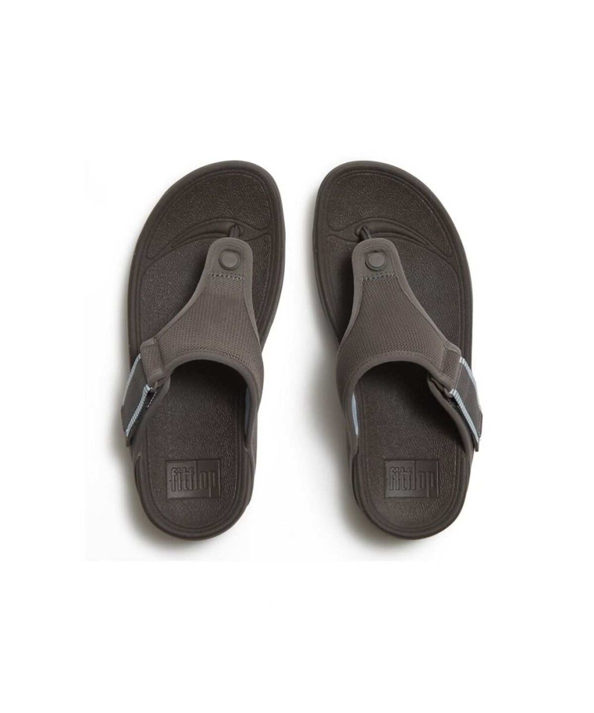 핏플랍(FITFLOP) 남성 트랙 조절 가능 방수 메시 토-포스트 샌들 - 번지 코르드/클라우디 블루 (FT64K1T073) (FT64K1T073)