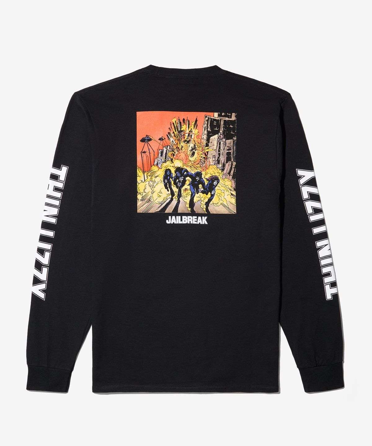 노아(NOAH) (U) 씬 리지 제일 브레이크 롱슬리브 티 블랙 THIN LIZZY JAILBREAK L/S TEE BLACK