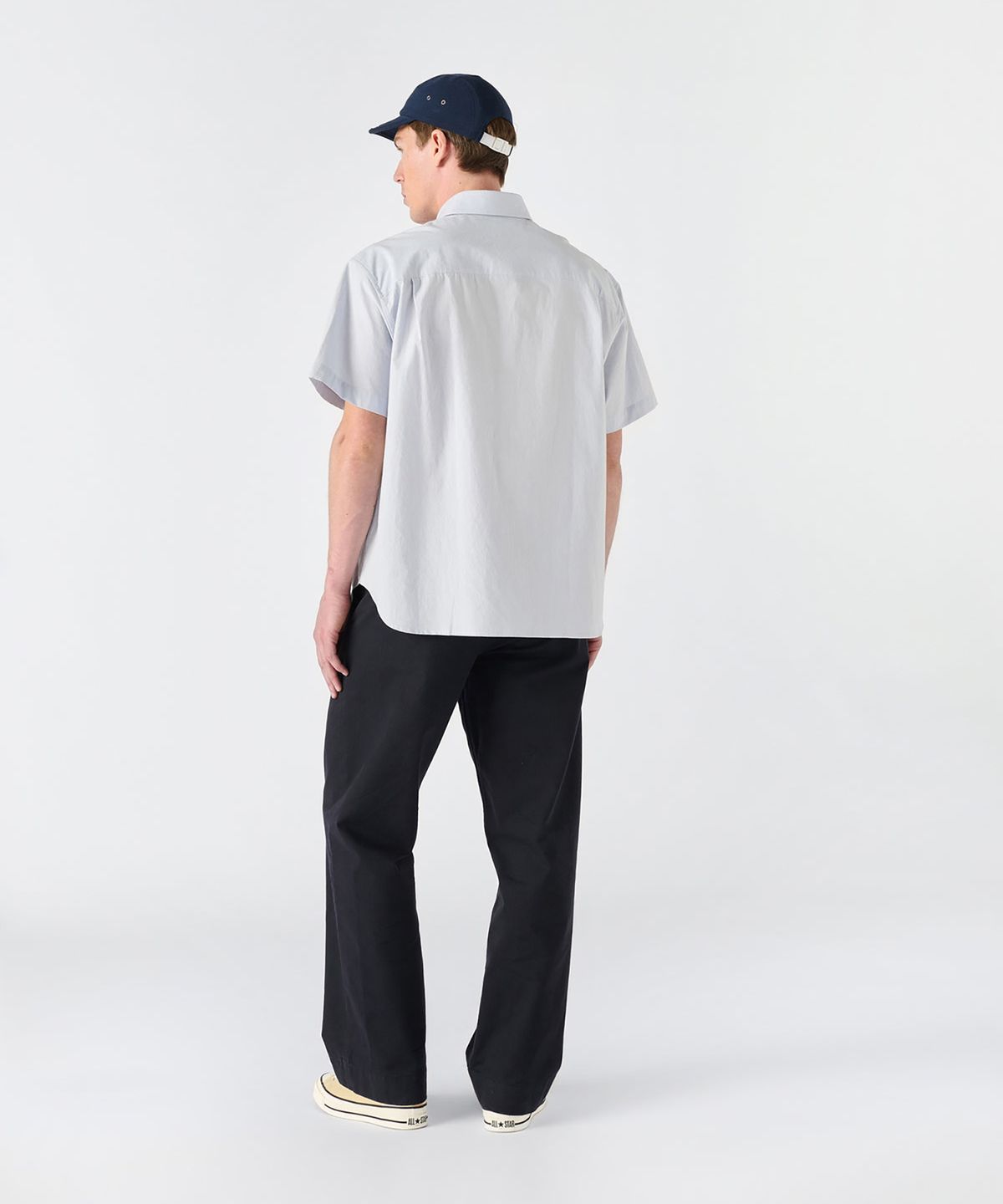 노아(NOAH) (U) 숏 슬리브 오버사이즈드 포플린 페리윙클 SHORT SLEEVE OVERSIZED POPLIN PERIWINKLE
