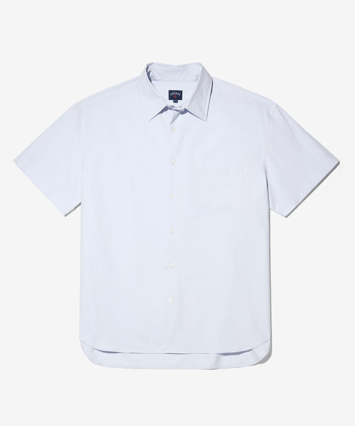 노아(NOAH) (U) 숏 슬리브 오버사이즈드 포플린 페리윙클 SHORT SLEEVE OVERSIZED POPLIN PERIWINKLE
