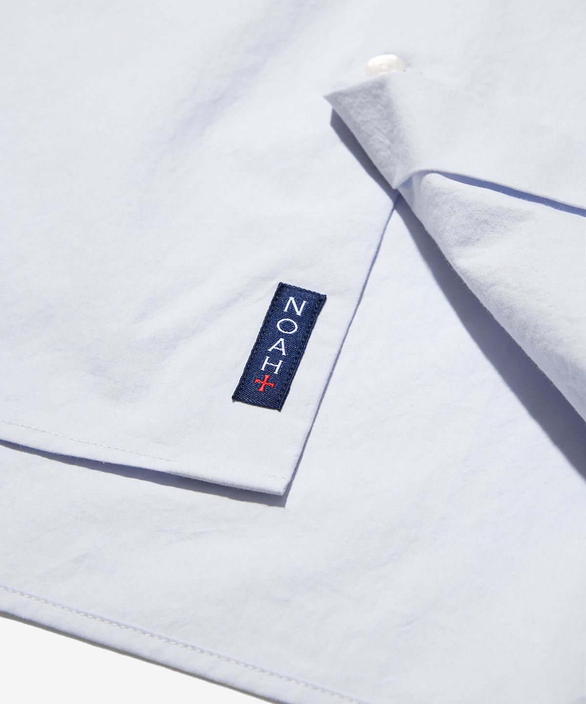 노아(NOAH) (U) 숏 슬리브 오버사이즈드 포플린 페리윙클 SHORT SLEEVE OVERSIZED POPLIN PERIWINKLE