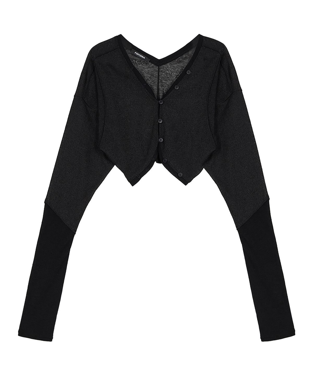 포르테나(PORTERNA) BOLERO CROP CARDIGAN-2COLOR
