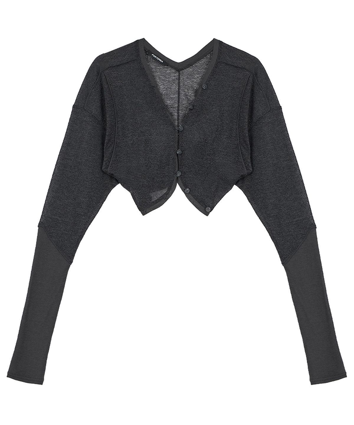 포르테나(PORTERNA) BOLERO CROP CARDIGAN-2COLOR