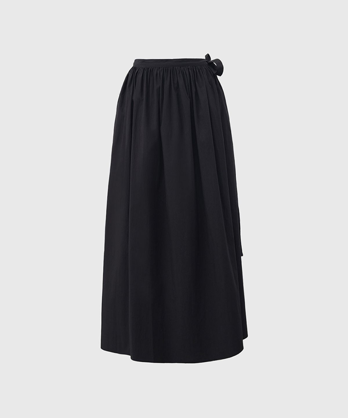 퀸스래빗(Q'SRB) Getter Cotton Poplin Midi Wrap Skirt
