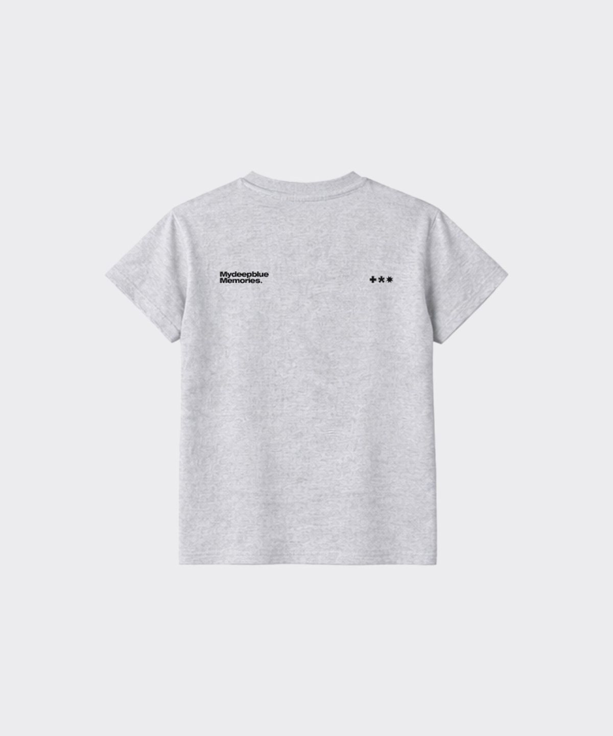 마이딥블루메모리즈(MY DEEP BLUE MEMORIES) (w)WE NEED LUV CROP TEE (ASH)