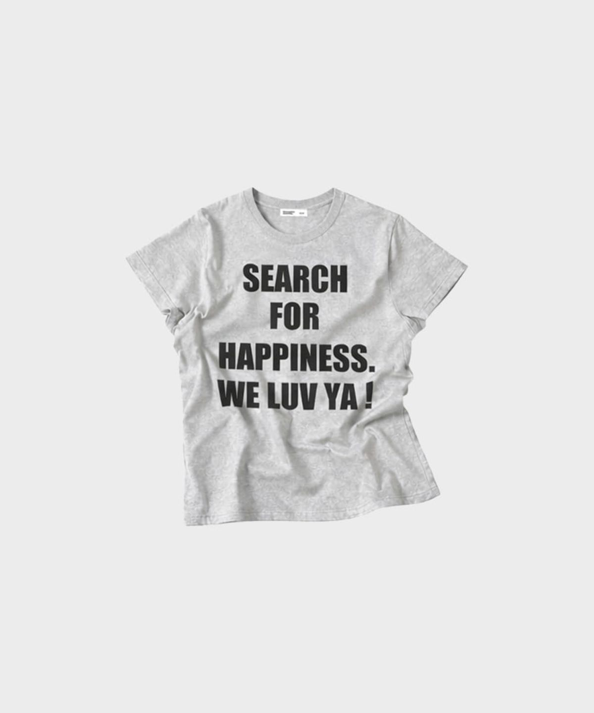 마이딥블루메모리즈(MY DEEP BLUE MEMORIES) (w)WE NEED LUV CROP TEE (ASH)