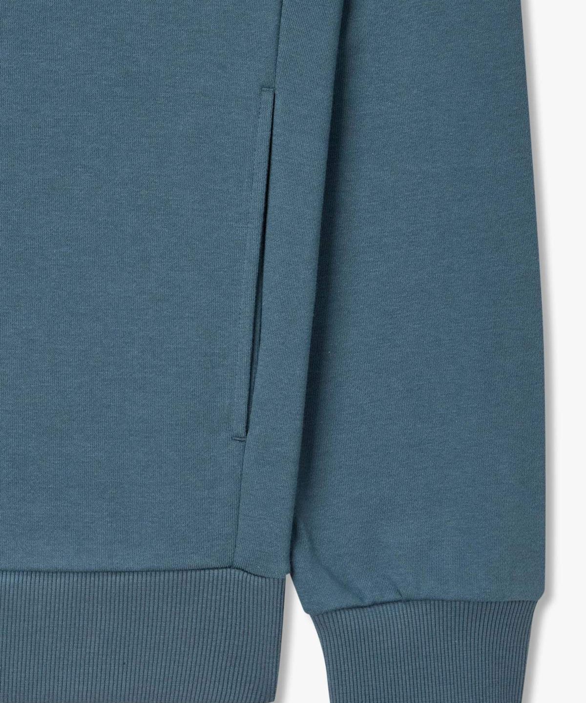 엠포리오 아르마니 언더웨어(EMPORIO ARMANI UNDERWEAR) 남성 로고 트림 라운지 트랙 집업_블루 0816138007