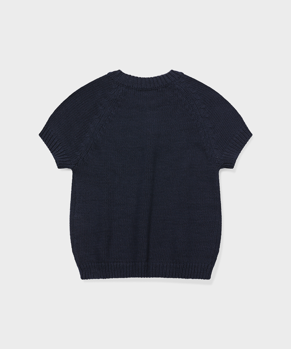 글런든(GRUNDEN) PLUMP SHORT-SLEEVE KNIT SWEATER (INK NAVY)