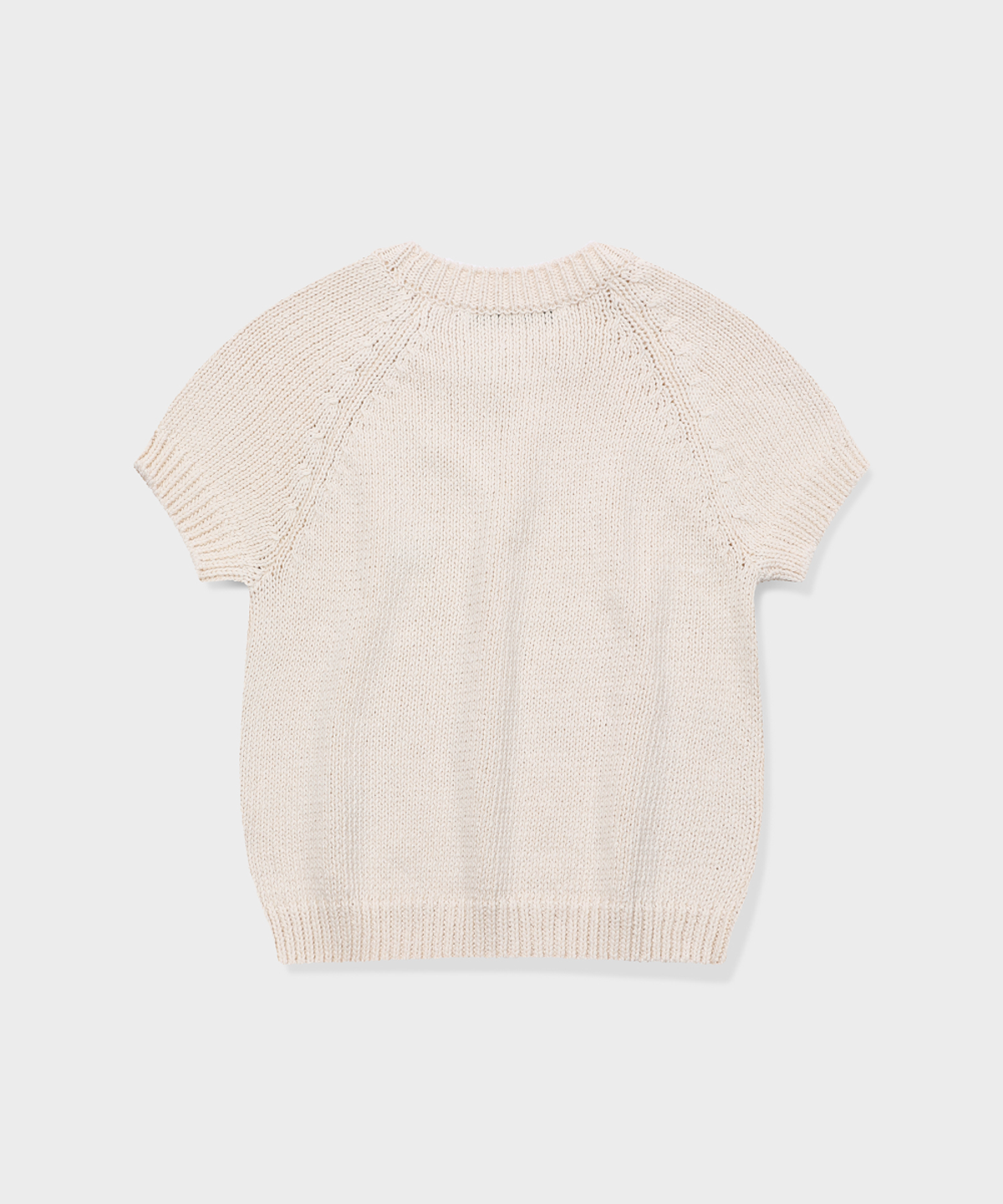 글런든(GRUNDEN) PLUMP SHORT-SLEEVE KNIT SWEATER (IVORY)