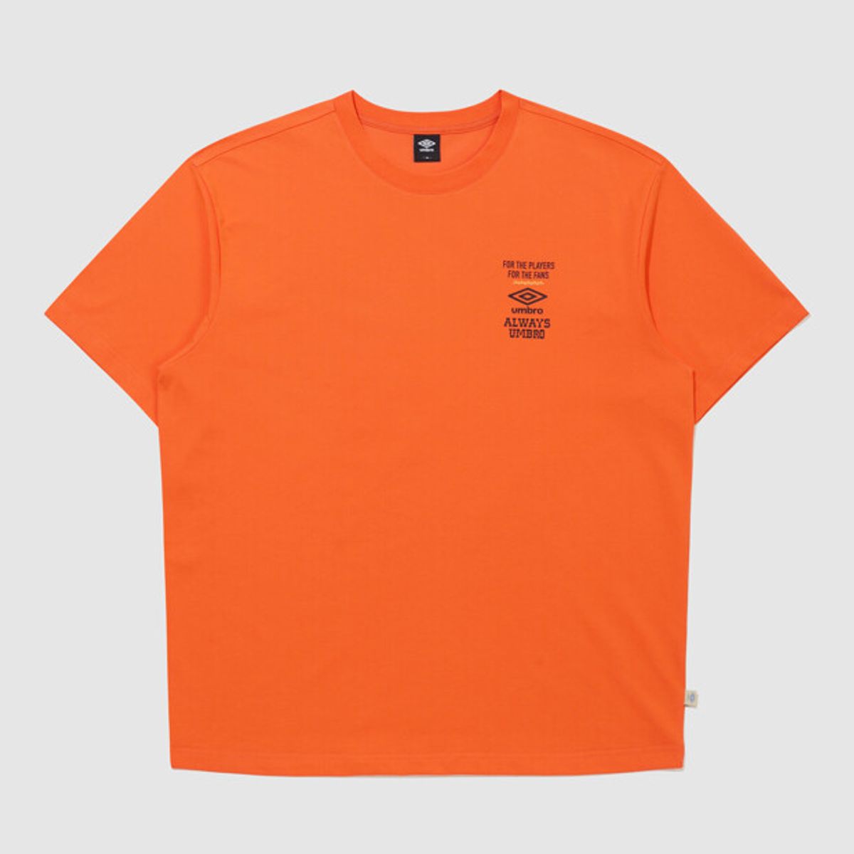 엄브로(UMBRO) 하이웨이 쿼드러플 반팔 티셔츠 오렌지 UR223CRS43