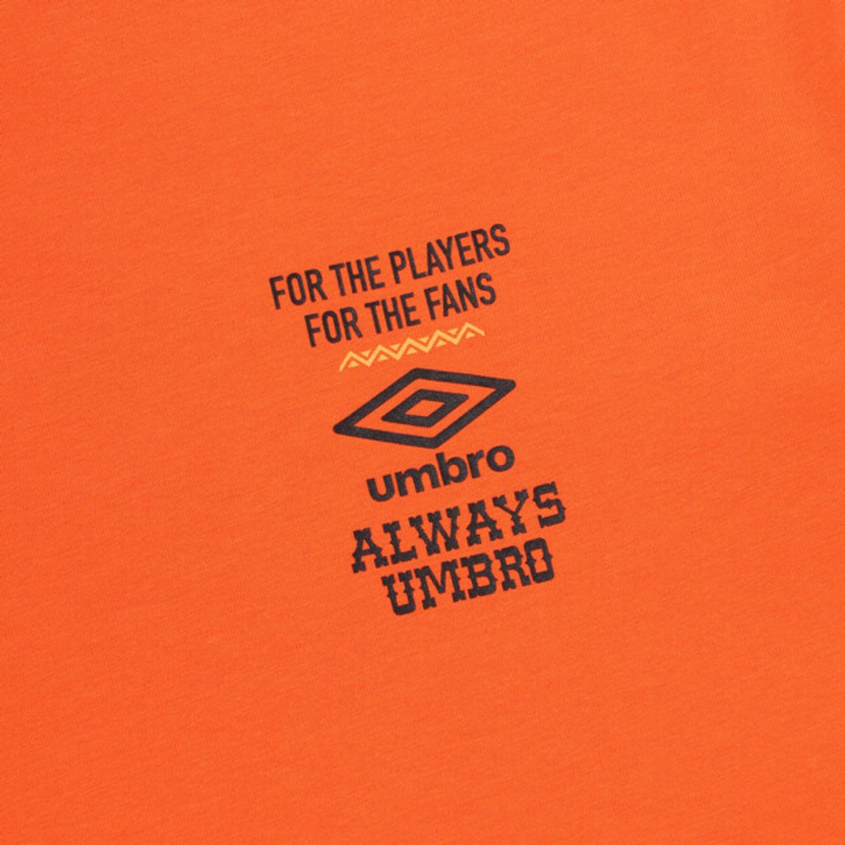 엄브로(UMBRO) 하이웨이 쿼드러플 반팔 티셔츠 오렌지 UR223CRS43