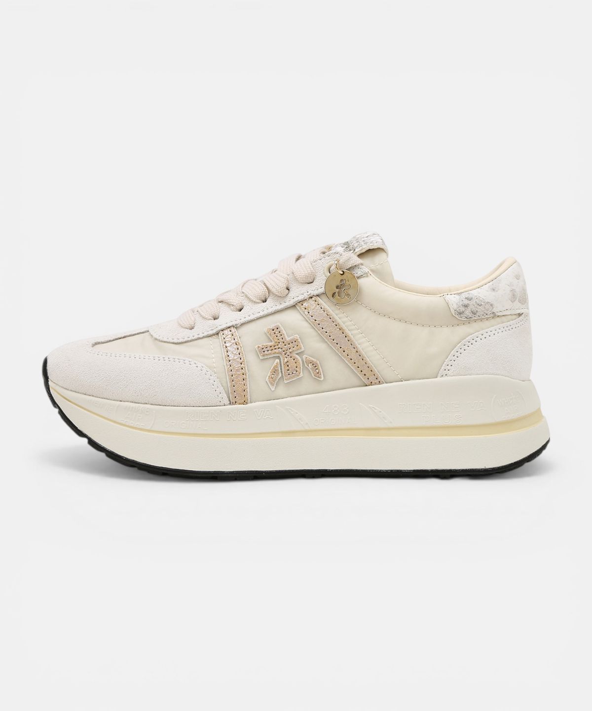 프리미아타(PREMIATA) [26SS][BETHCOIN] 화이트 로고패치 여성 스니커즈