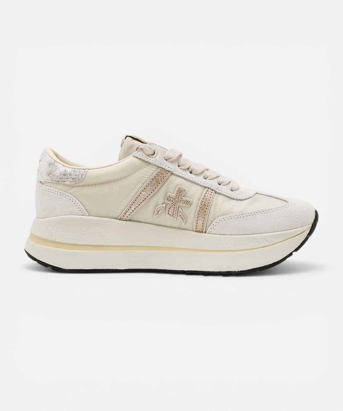 프리미아타(PREMIATA) [26SS][BETHCOIN] 화이트 로고패치 여성 스니커즈