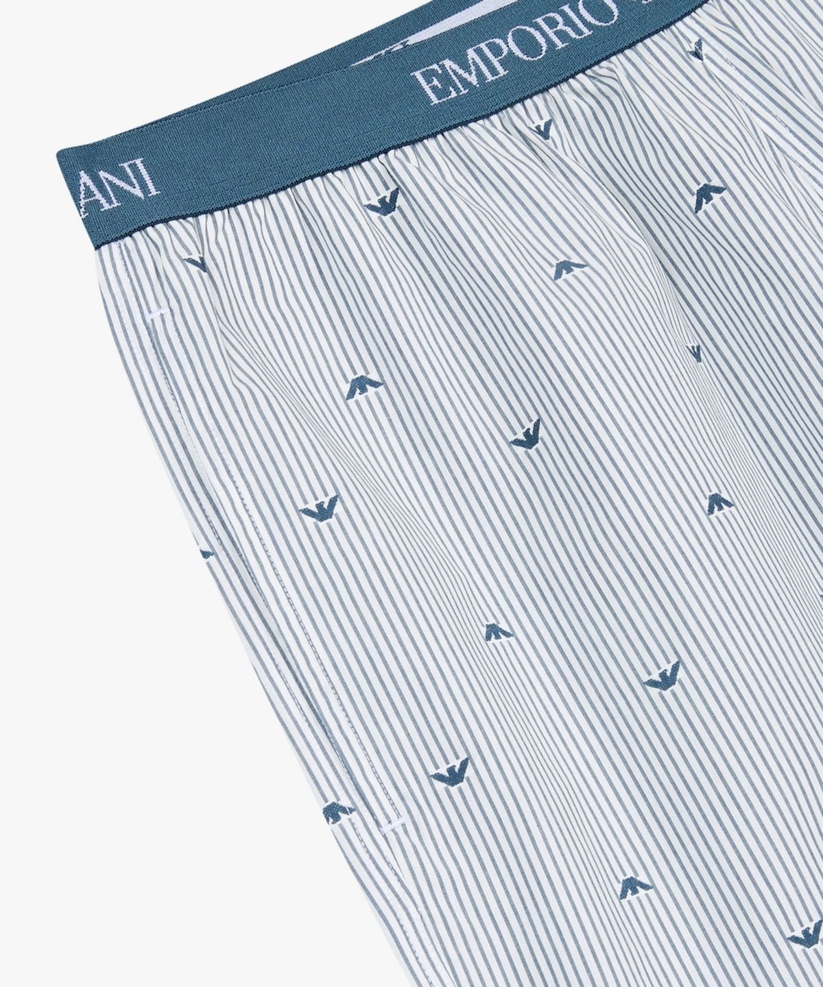 엠포리오 아르마니 언더웨어(EMPORIO ARMANI UNDERWEAR) 남성 이글 로고 패턴 라운지 팬츠_아쿠아스모크 0816132008