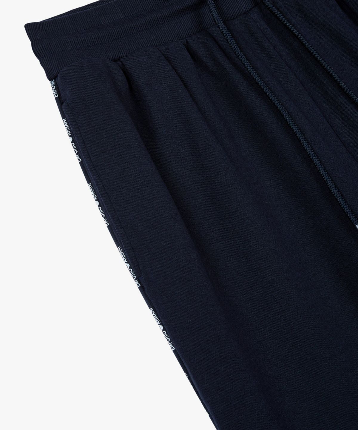 엠포리오 아르마니 언더웨어(EMPORIO ARMANI UNDERWEAR) 남성 사이드 로고 라운지 조거 팬츠_네이비 0816132006