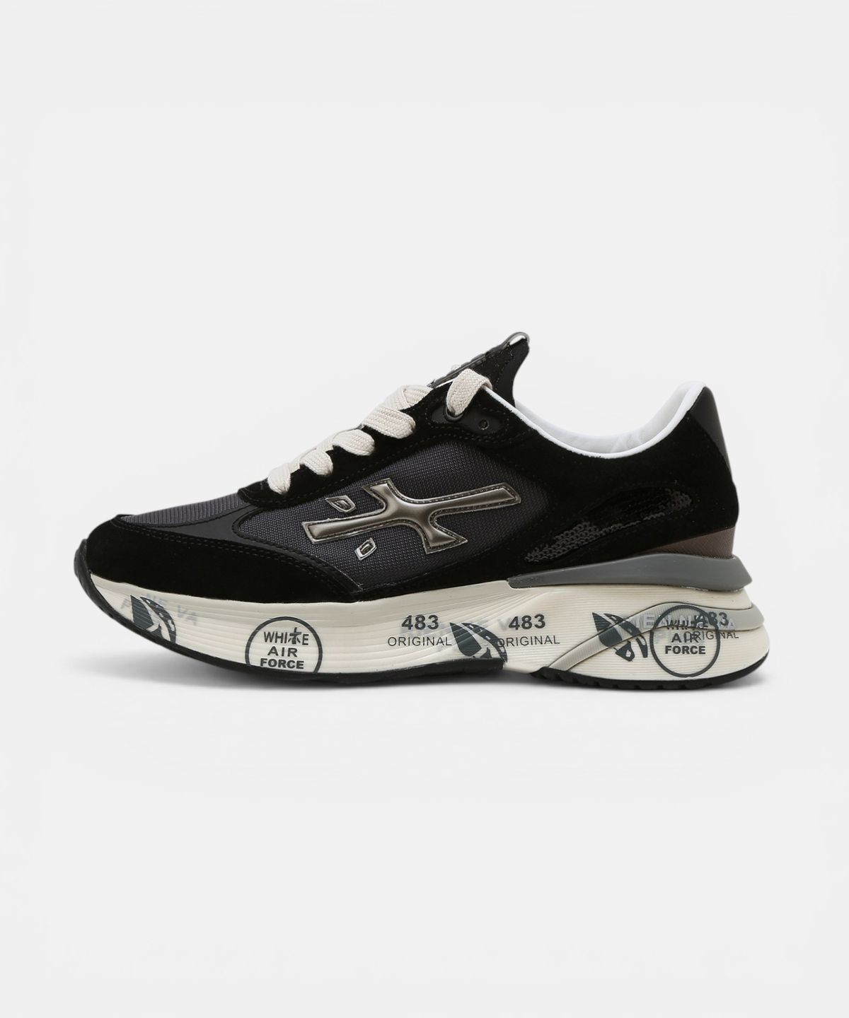 프리미아타(PREMIATA) [26SS][MOERUN-D] 블랙 여성 스니커즈