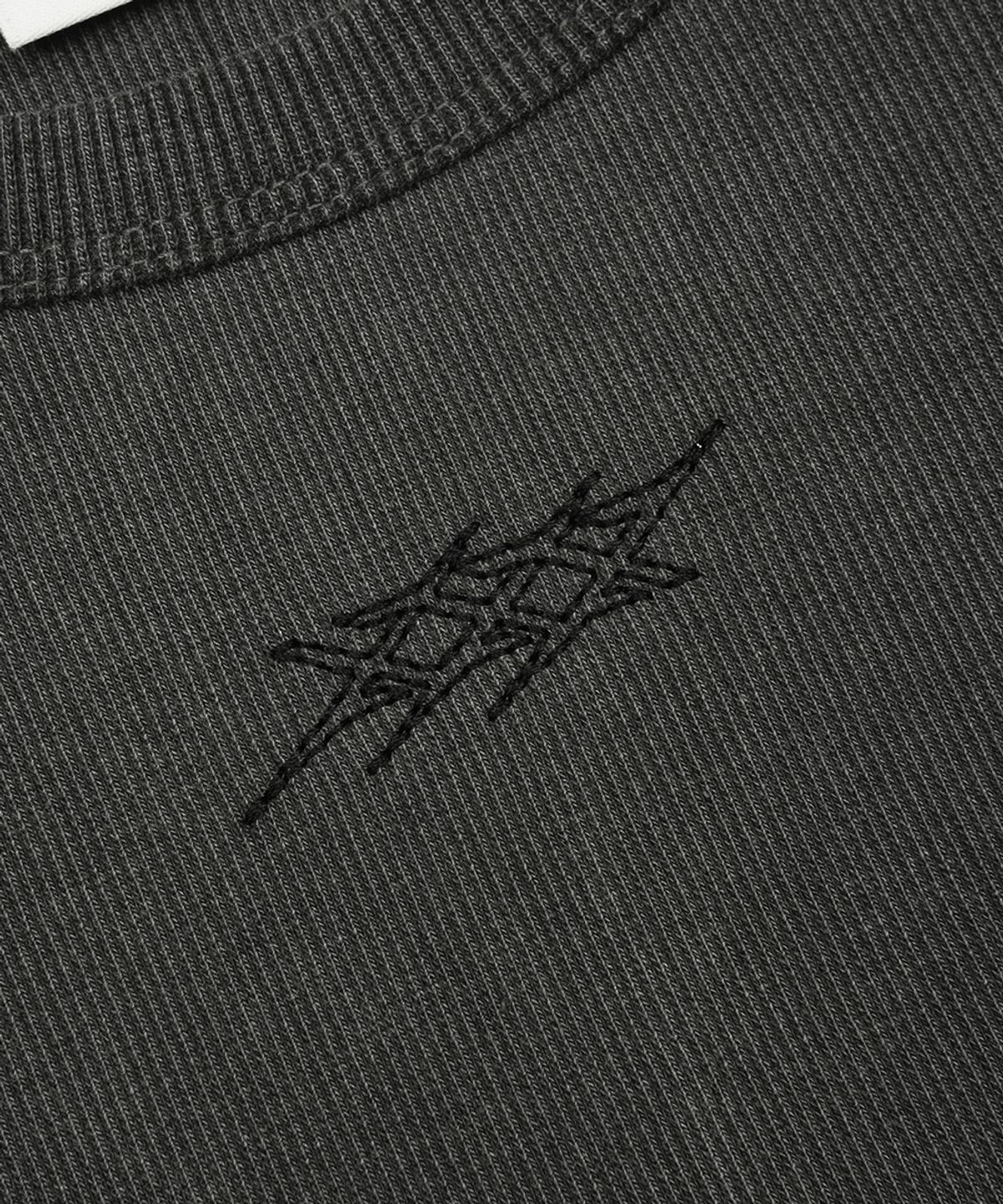 나인제트(NINEZ) 피그먼트 리브드 래글런 반팔 티셔츠 (2color)