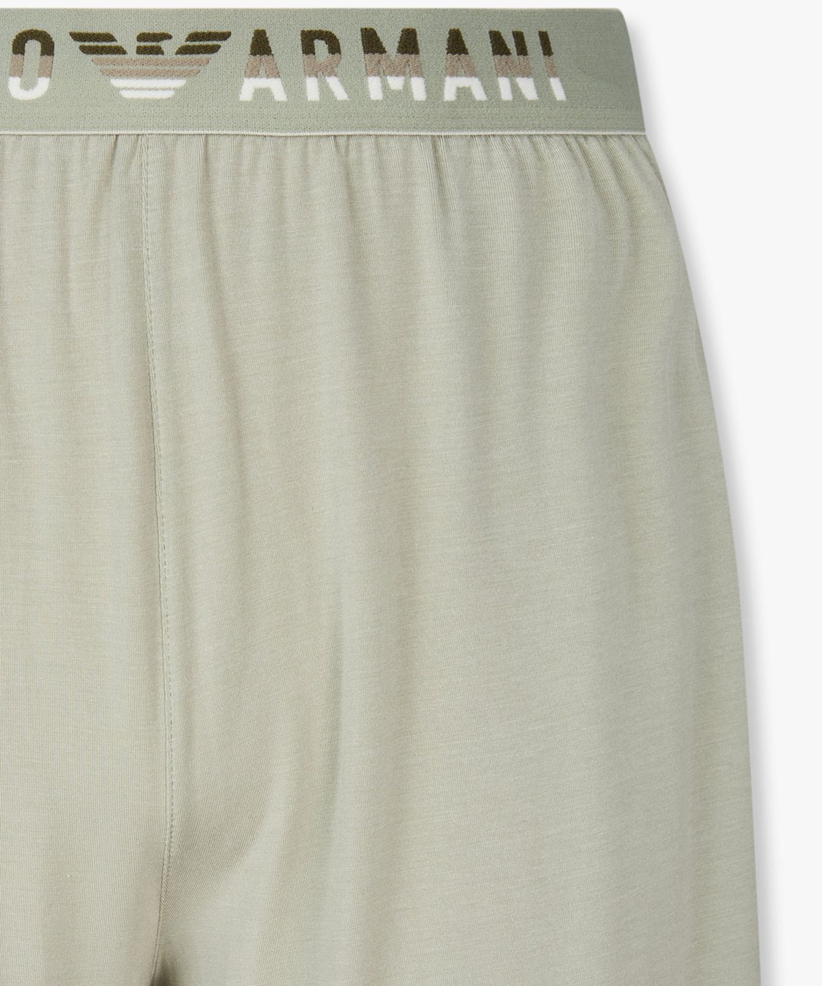 엠포리오 아르마니 언더웨어(EMPORIO ARMANI UNDERWEAR) 남성 로고 밴딩 레이온 라운지 쇼츠_라이트 그린 0816131028