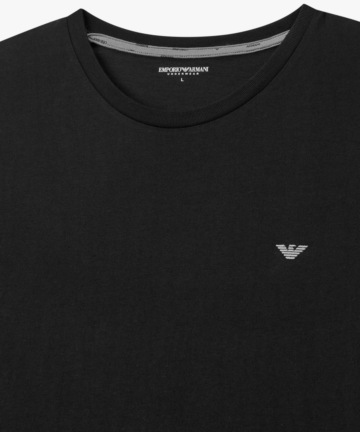엠포리오 아르마니 언더웨어(EMPORIO ARMANI UNDERWEAR) 남성 패턴드 코튼 라운지 상하의 세트_블랙 0816139023