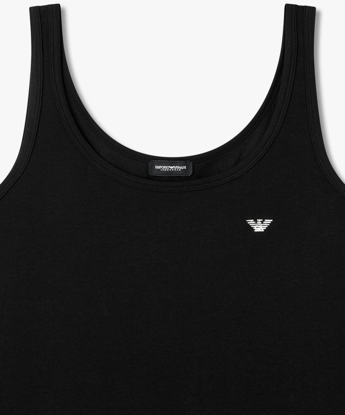 엠포리오 아르마니 언더웨어(EMPORIO ARMANI UNDERWEAR) 여성 스트레치 슬리브리스 라운지 드레스_블랙 0826119502