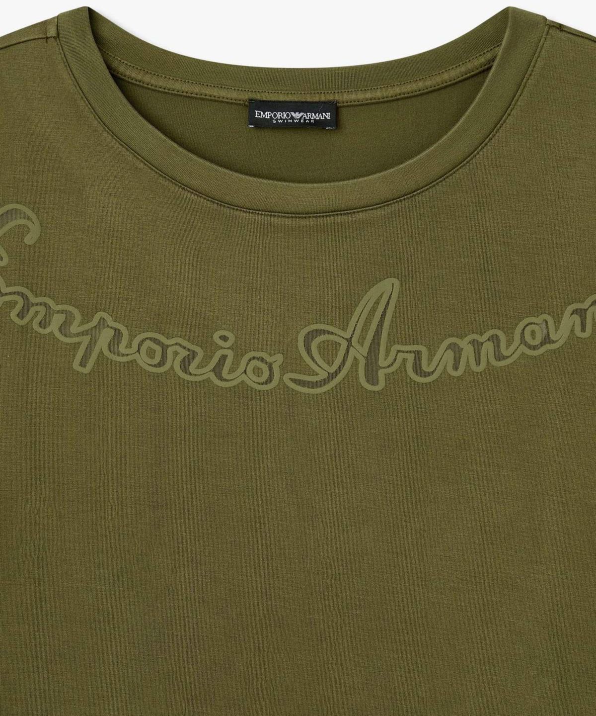 엠포리오 아르마니 언더웨어(EMPORIO ARMANI UNDERWEAR) 여성 메쉬 로고 비치웨어 드레스_올리브 0826119550