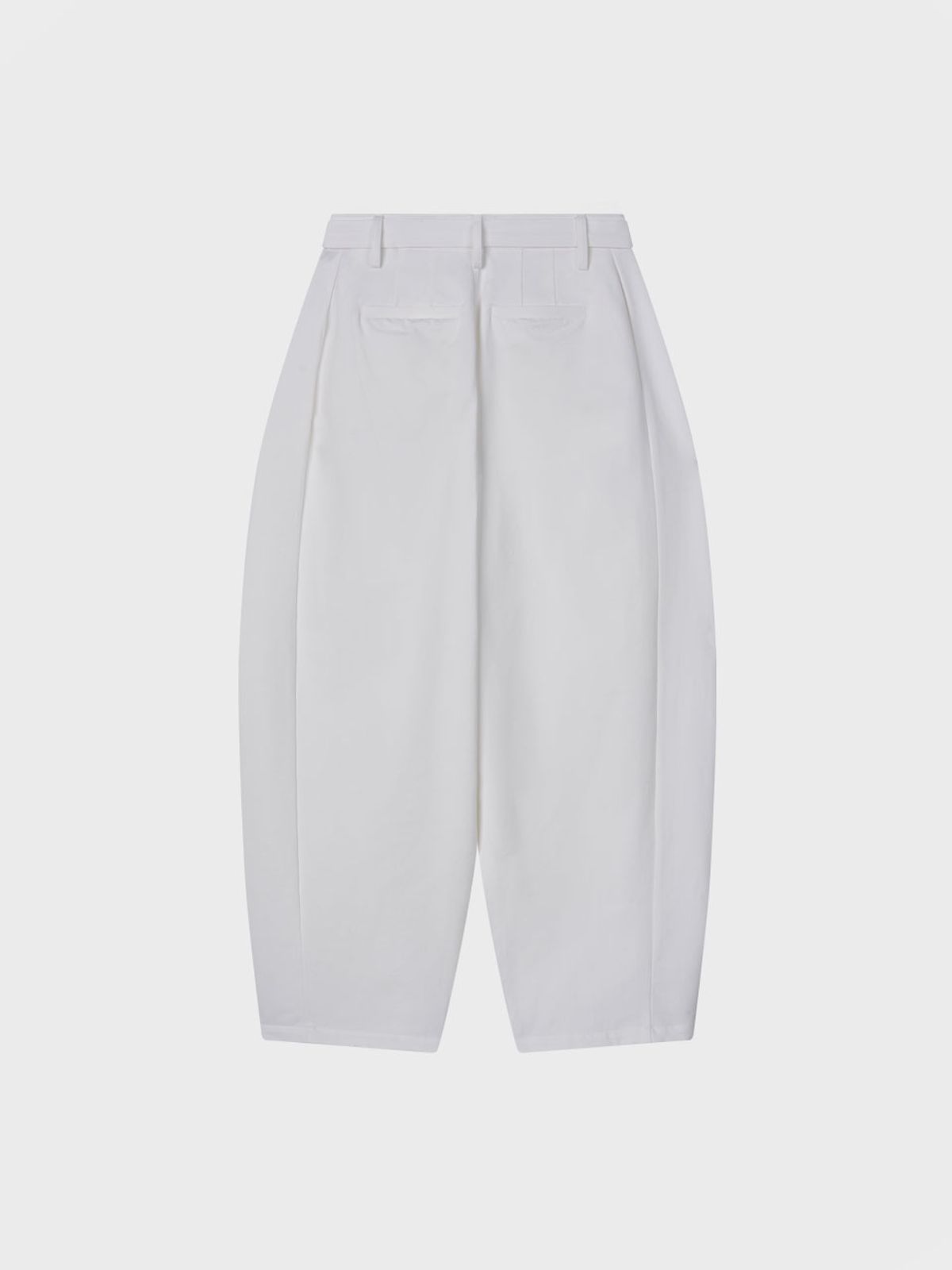 비수스(VISUS) Cotton Belted Pants_White