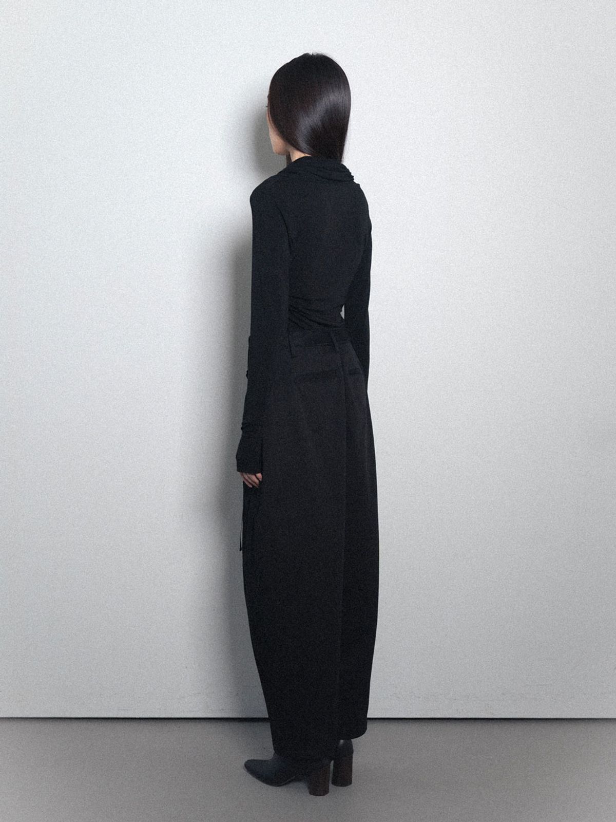 비수스(VISUS) Cotton Belted Pants_Black
