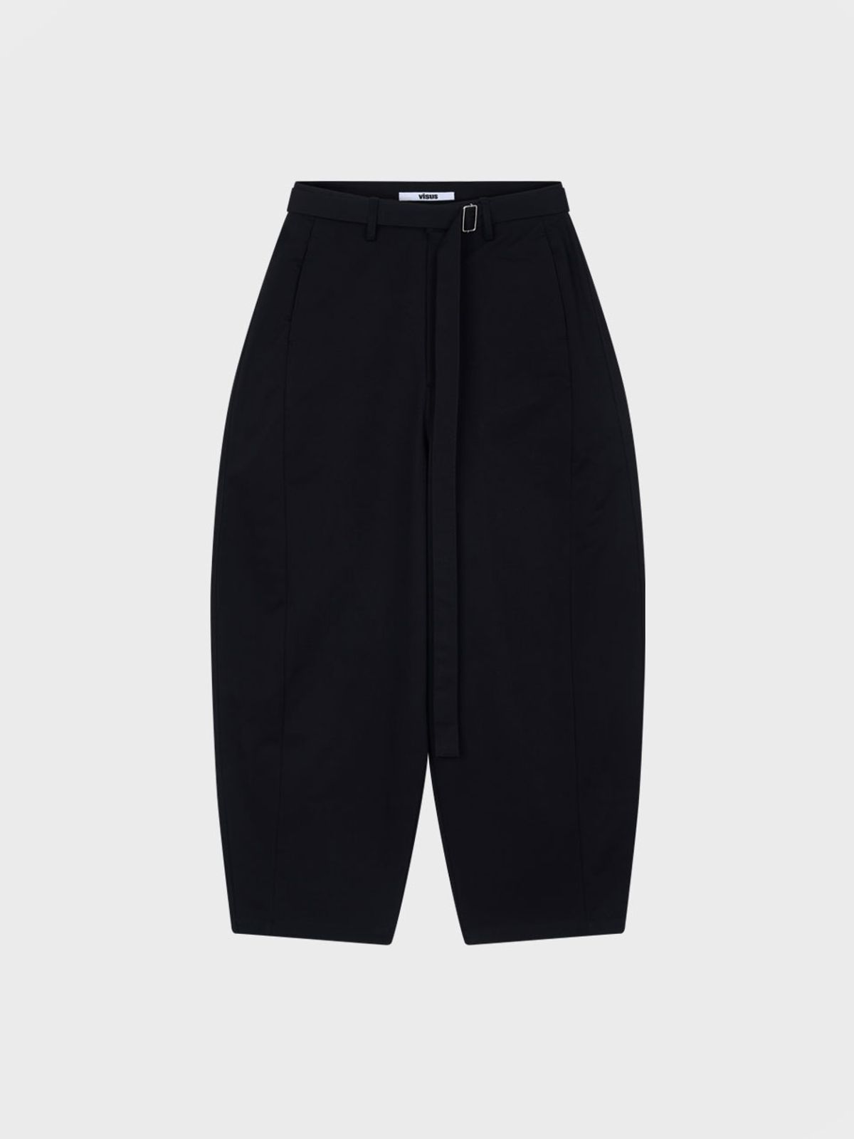 비수스(VISUS) Cotton Belted Pants_Black