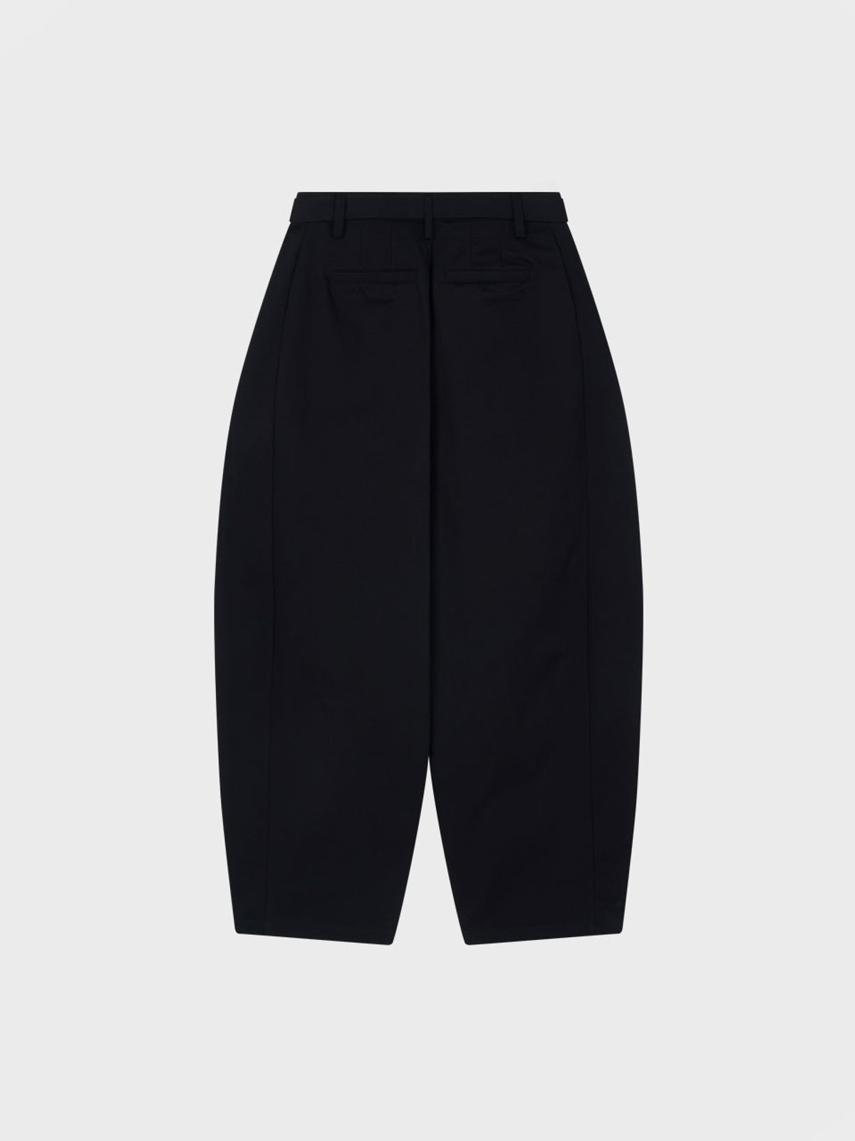 비수스(VISUS) Cotton Belted Pants_Black