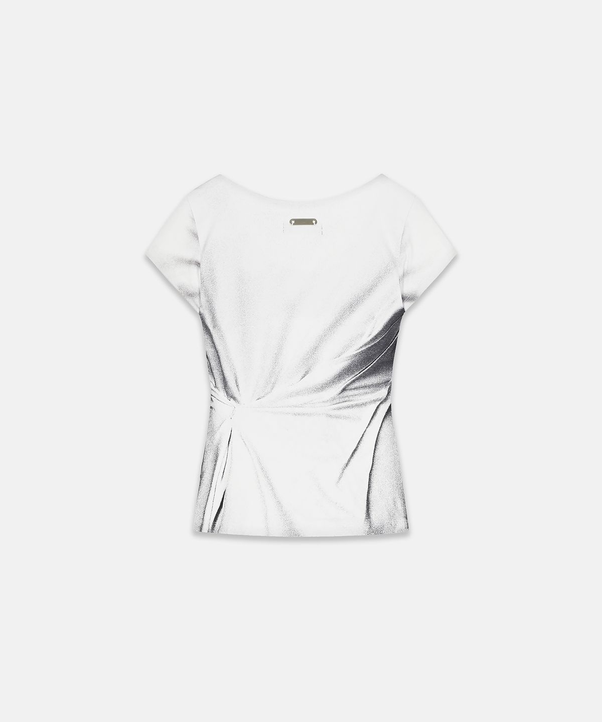 나체(NACHE) PEARL NECKLACE PRINTED T-SHIRT IVORY