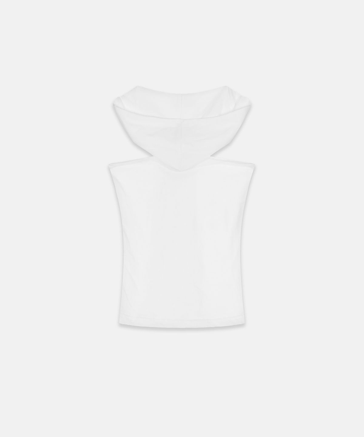 나체(NACHE) PINCHED HOODIE SLEEVELESS IVORY
