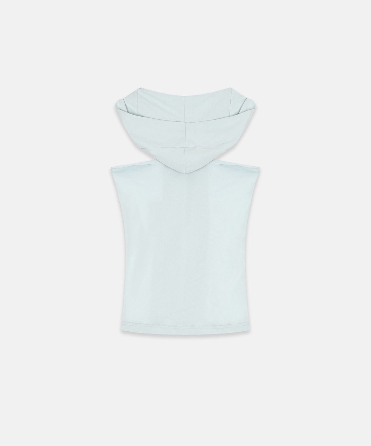나체(NACHE) PINCHED HOODIE SLEEVELESS LIGHT BLUE