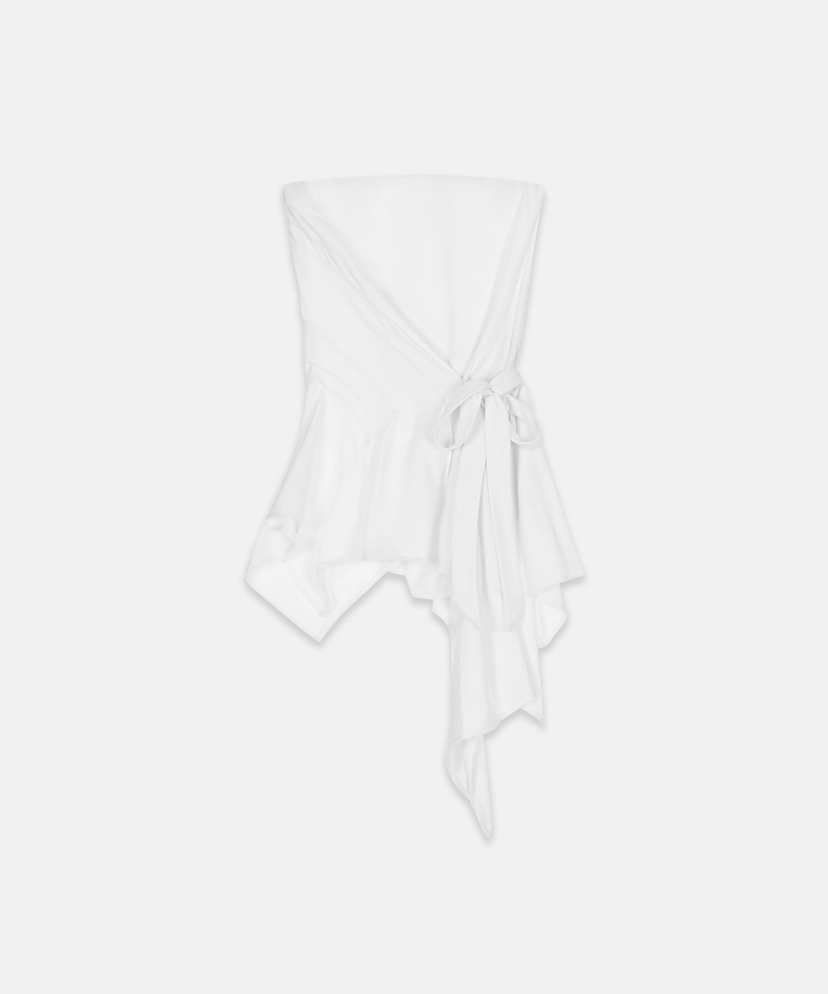 나체(NACHE) INCLINE DRAPING TANK TOP IVORY